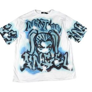 Jaded London Not Your Angel Y2K Airbrush Tee